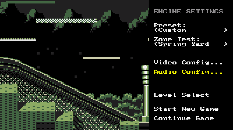 Скриншот меню настроек графики